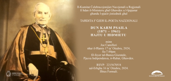 Invitation of the Commemoration of Rev. Karm Psaila